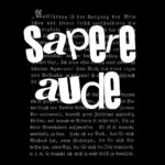 Vertikales Mausepad "sapere aude"